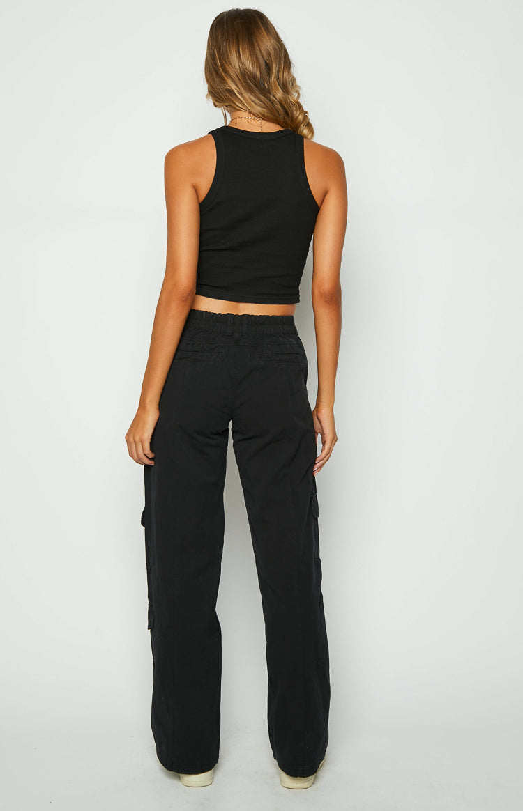 Stacey Low Rise Kick Flare Pant In Black | Alice And Olivia