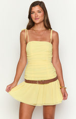 Milly Yellow Mini Dress Image