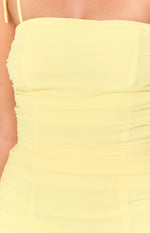 Milly Yellow Mini Dress Image