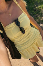 Milly Yellow Mini Dress Image