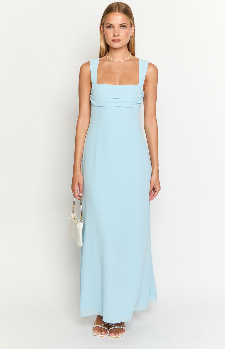 Misty Light Blue Maxi Dress Image