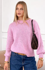 Oxford Pink Knit Sweater Image
