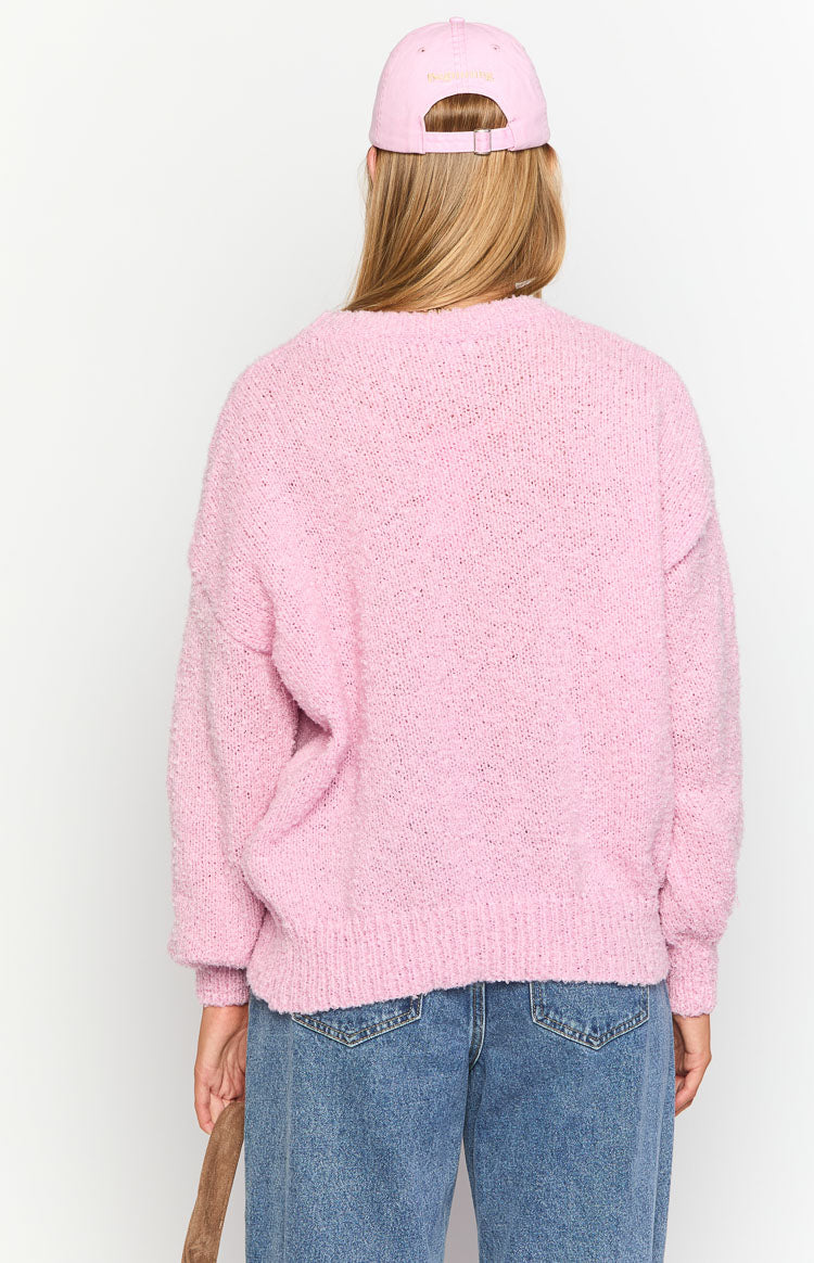Oxford Pink Knit Sweater Image
