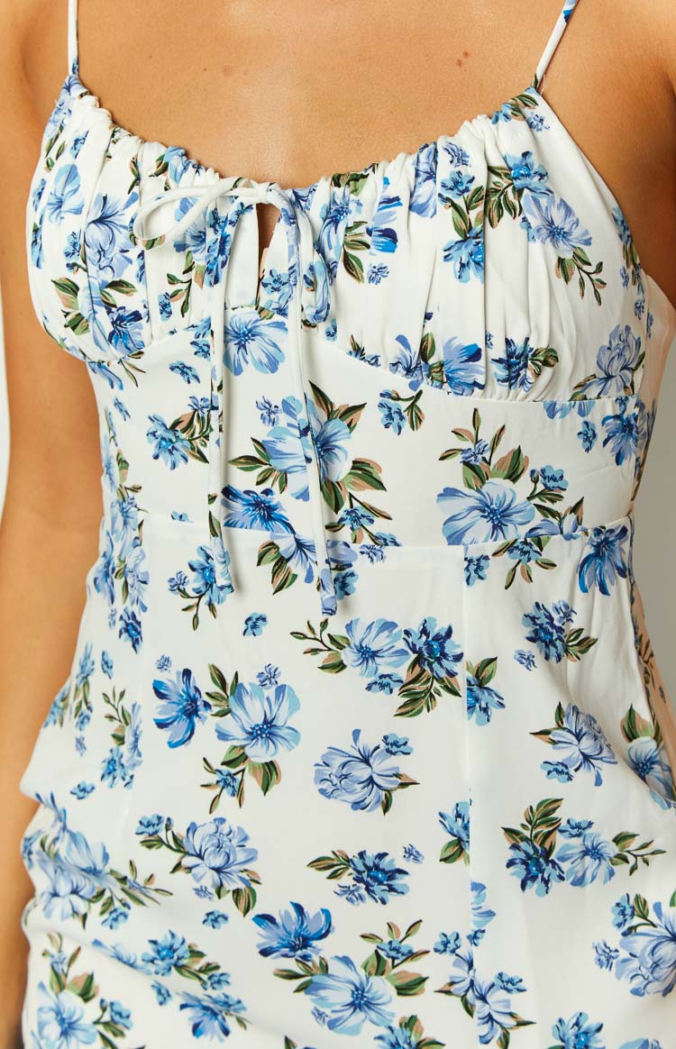 Collective Dress - Sallie Blue Floral Midi Dress sixth image