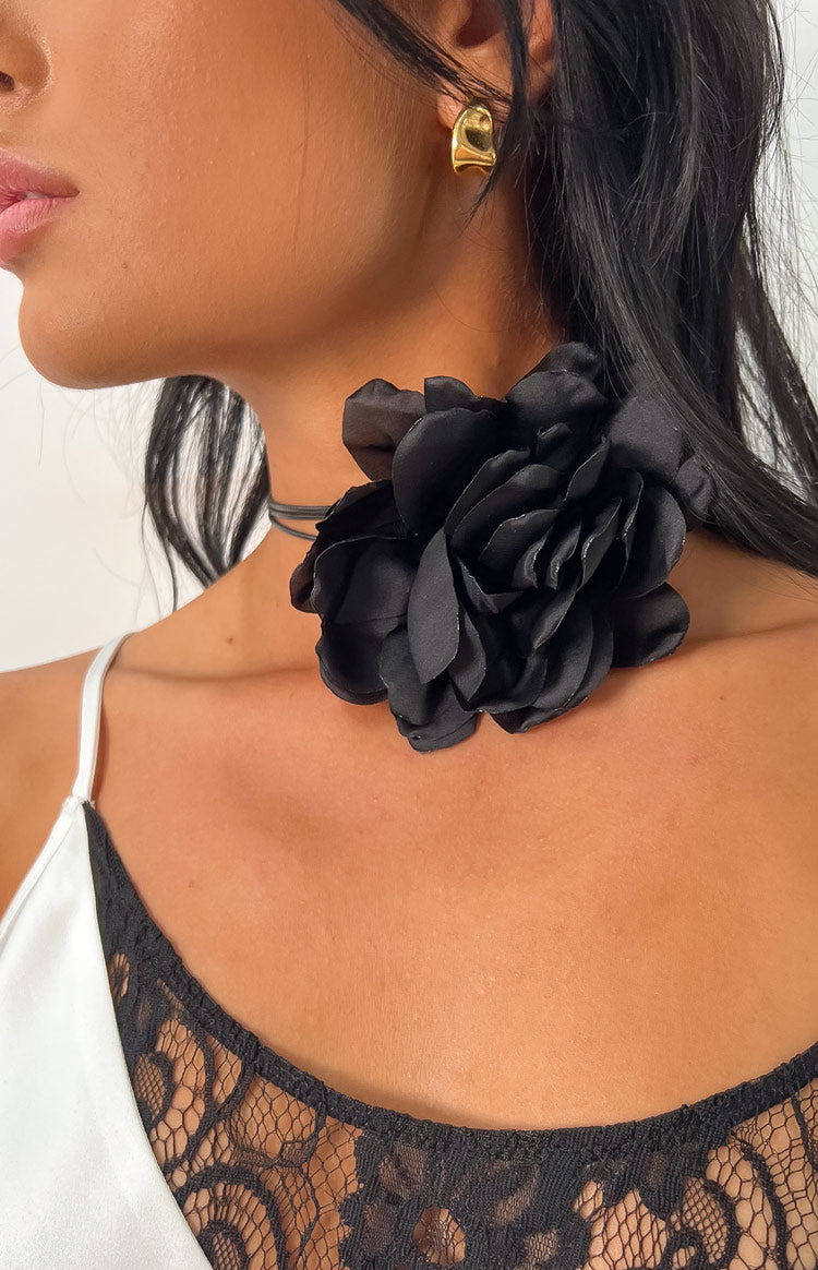 Jumwrit Sexy Black Lace Rose Choker Necklaces Bridal Necklaces Minimalist  Necklaces Costume Accessories for Women Teens and Girls