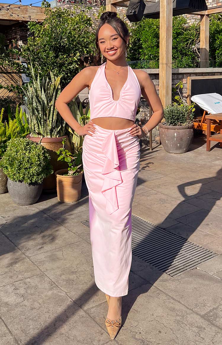 Raelynn Pink Maxi Dress Image