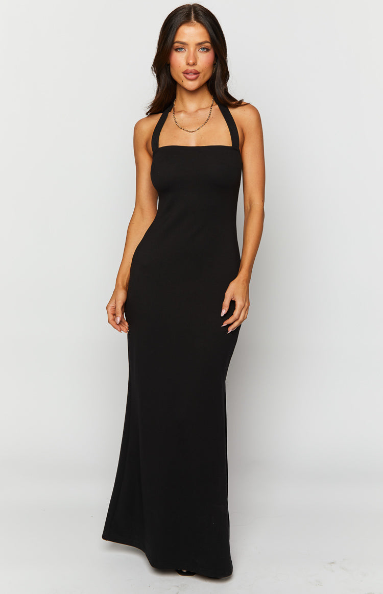 Shop Formal Dress - Raylan Black Maxi Dress sixth image