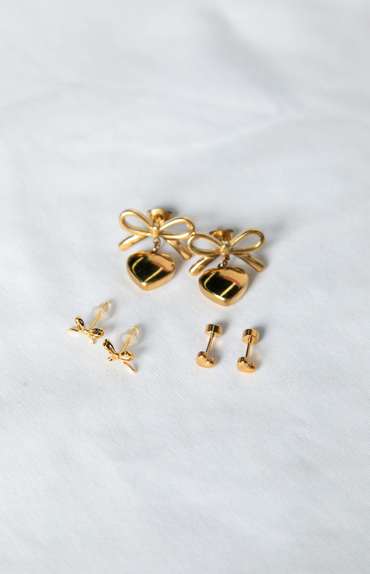 Rianne Gold Earrings 3 Pack (FREE over $180) Image