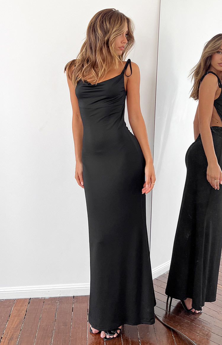 Riley Black Maxi Dress – Beginning Boutique