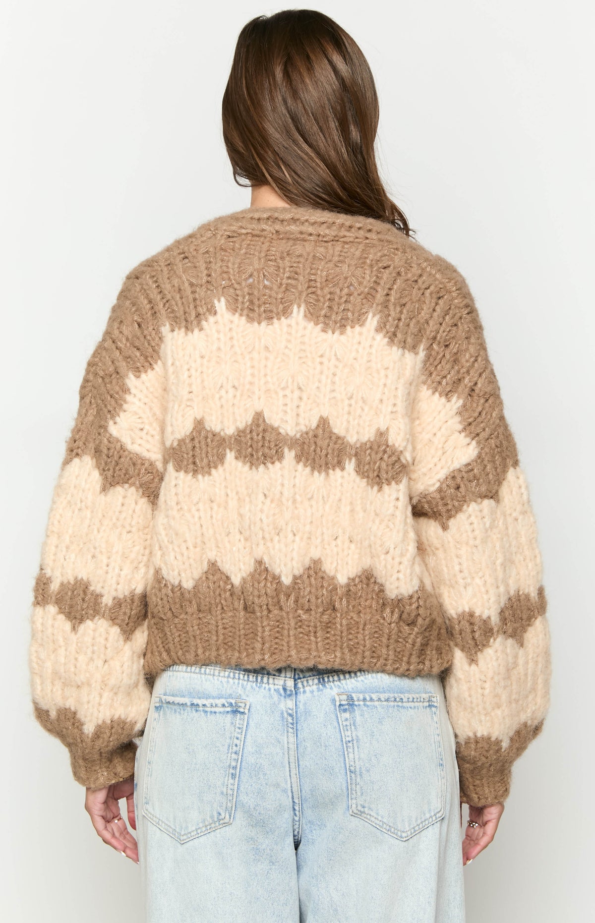 Ryley Brown Knit Cardigan Image