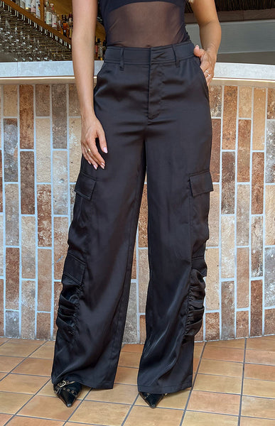 Silky cargo pants store