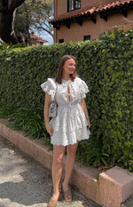 Savannah White Mini Dress Image