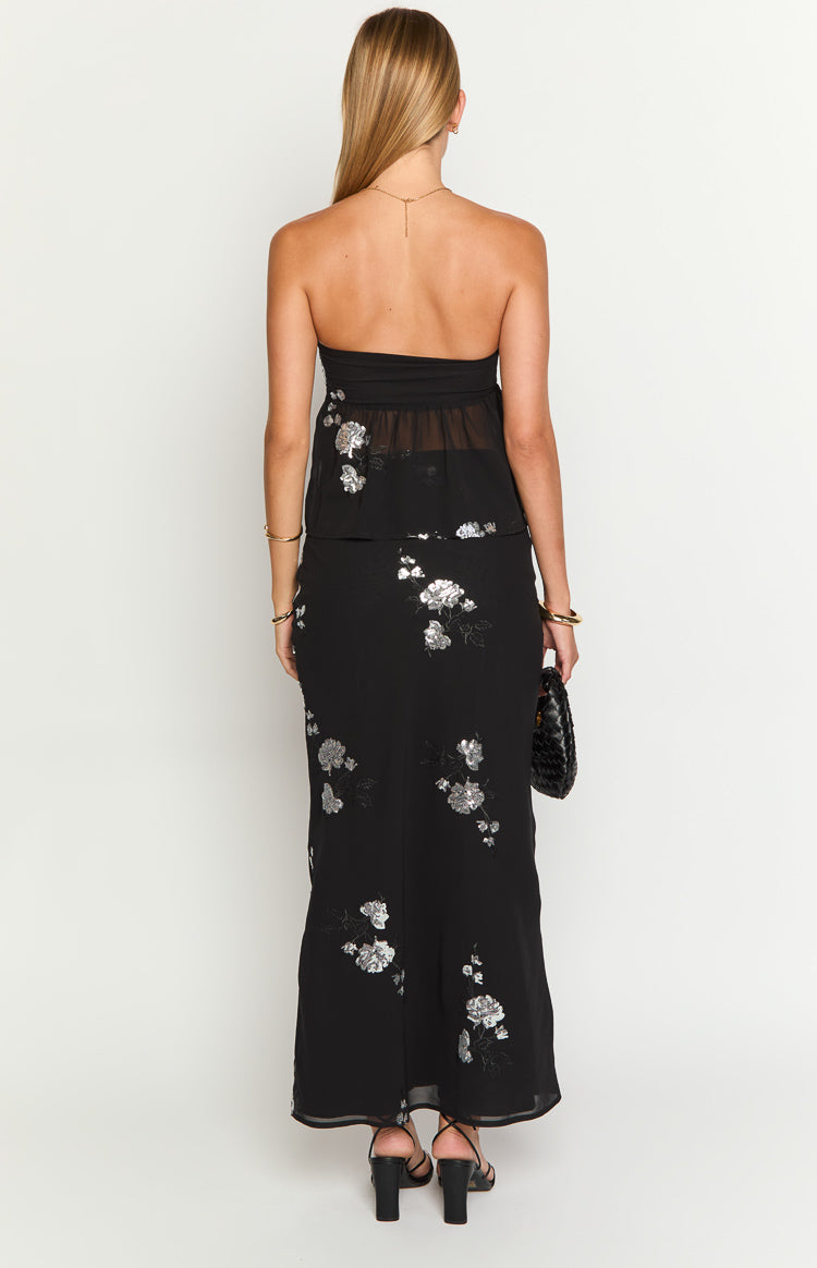 Shyla Black Maxi Skirt Image