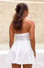 Sinai White Strapless Mini Dress Image