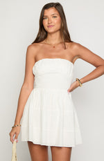 Sinai White Strapless Mini Dress Image