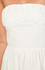 Sinai White Strapless Mini Dress Image