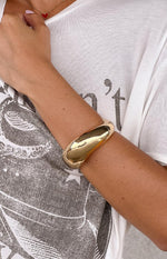 Steph Gold Cuff Bracelet Image