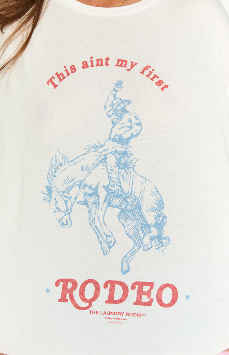 The Laundry Room First Rodeo White Oversized Tee Image
