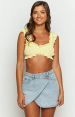 Tilli Yellow Crop Top Image