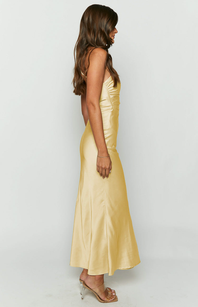 Shop Formal Dress - Tina Yellow Formal Maxi Dress secondary image
