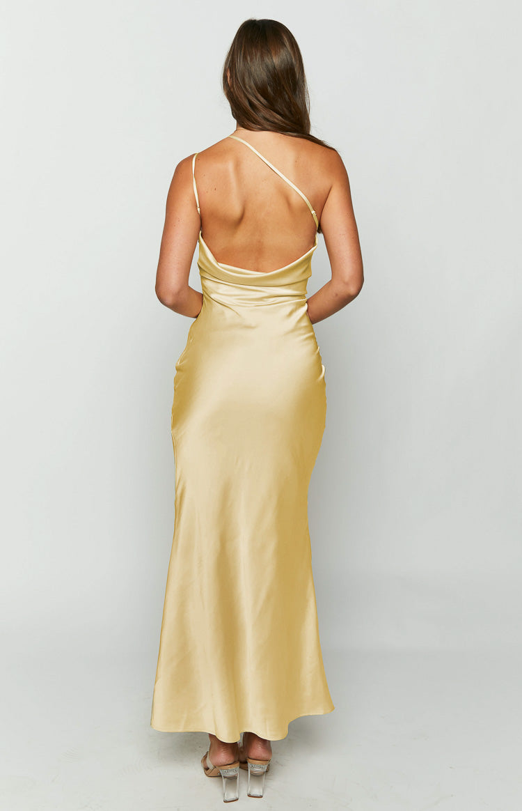 Shop Formal Dress - Tina Yellow Formal Maxi Dress third image