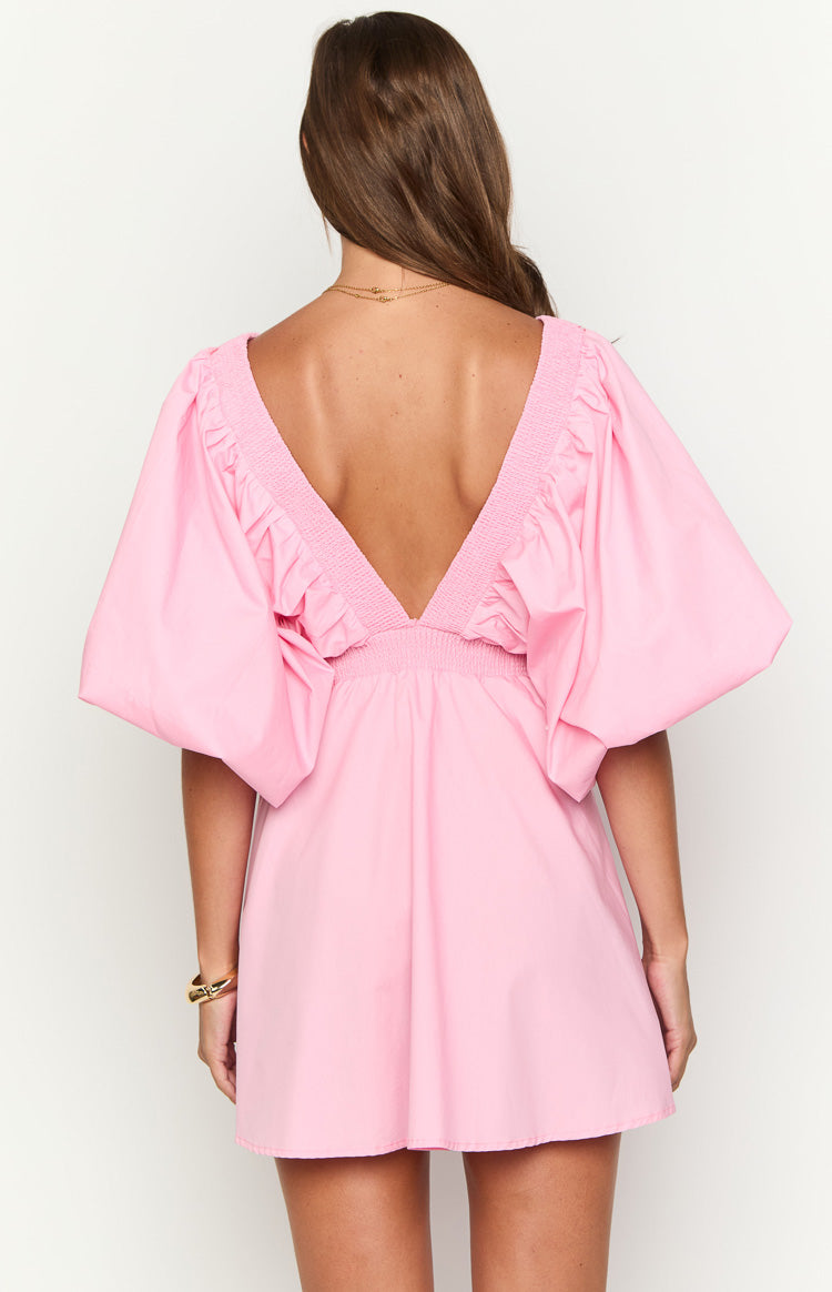 Torie Pink Short Sleeve Mini Dress Image