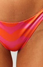 Two Swim Sherbet Pink Cheeky Knot Bikini Bottom Image