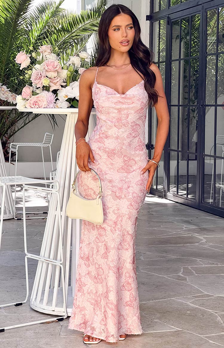 Pink butterfly dress shop