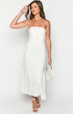 Vanity White Strapless Maxi Dress Image