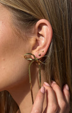 Zenith Gold Bow Earrings Image