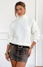 Zhara Leopard Print Mini Skirt Image