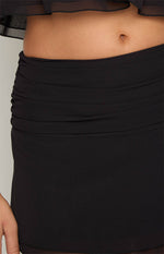 Zyra Black Mini Skirt Image