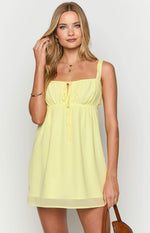 Brooke Yellow Mini Dress Image