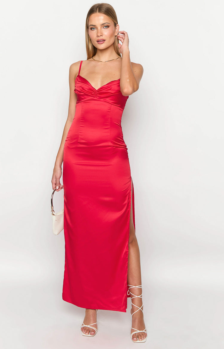 Honey Red Maxi Dress Image