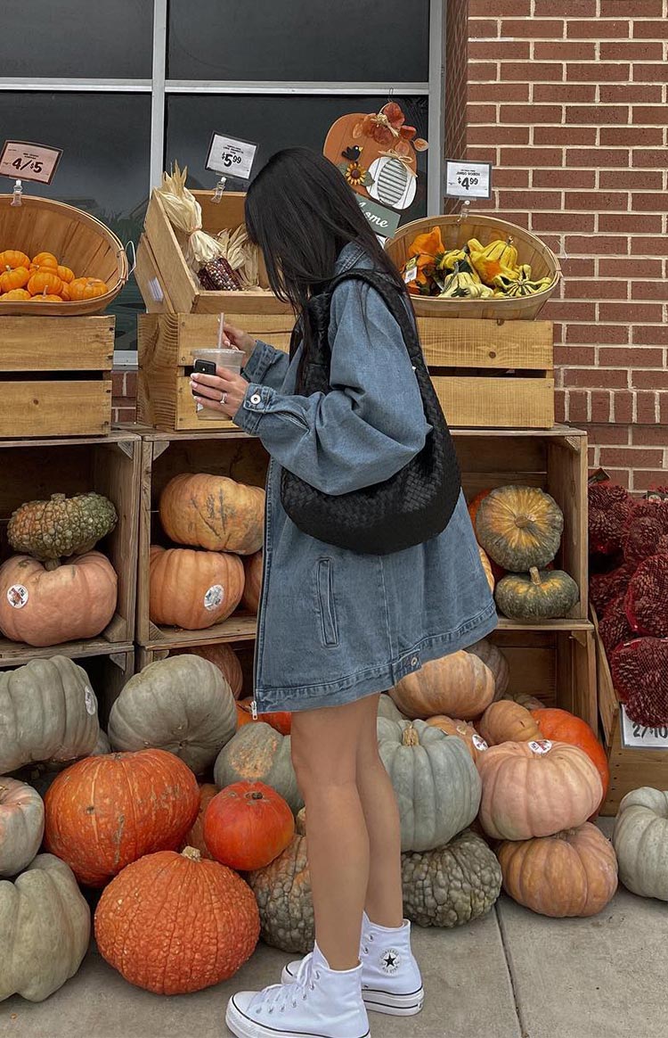 Sally Blue Oversized Denim Jacket Image