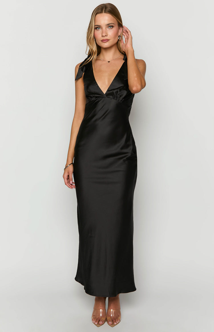 Val Black Maxi Dress Image