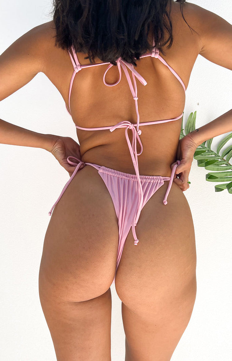 9.0 Swim Sumba Metallic Pink Bikini Bottom Image