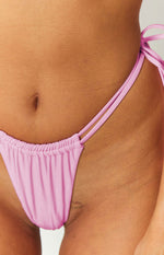9.0 Swim Sumba Metallic Pink Bikini Bottom Image