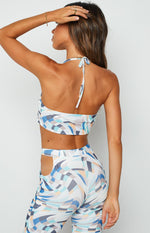 Alessia Multi Print Mesh Top Image