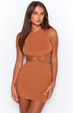 Aniko Rust Cut Out Mini Dress Image