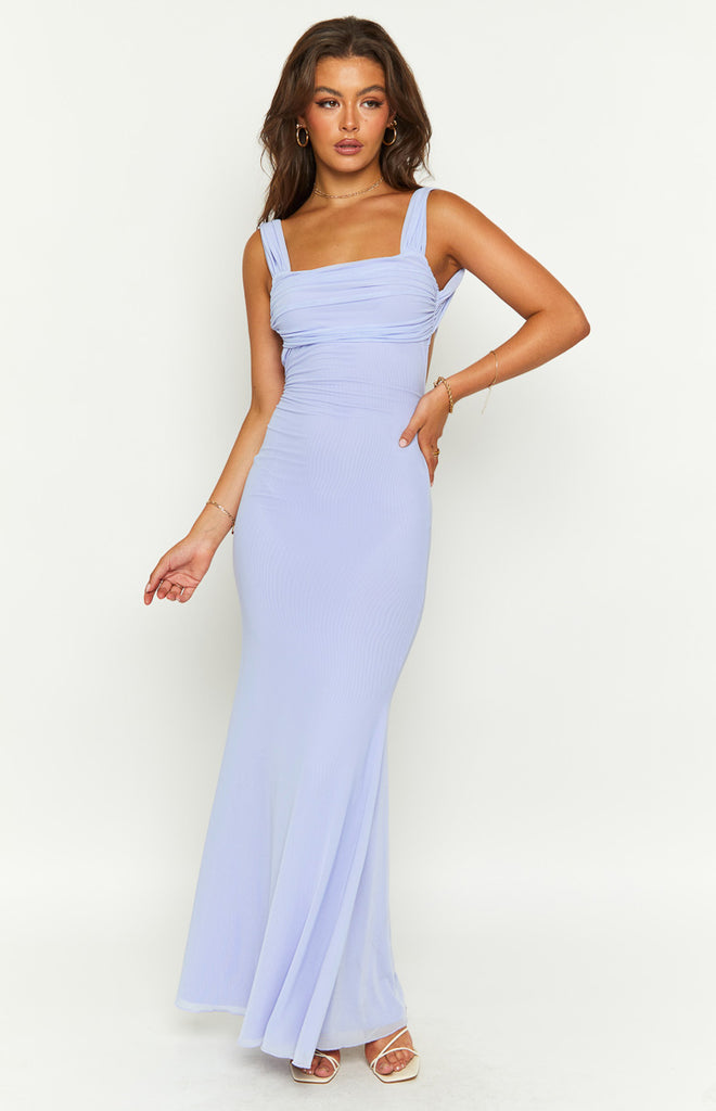 Beverley Lilac Mesh Maxi Dress – Beginning Boutique