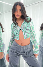 Bexley Green Mesh Button Up Shirt Image