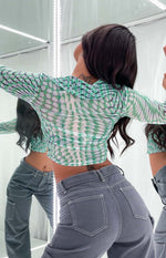 Bexley Green Mesh Button Up Shirt Image