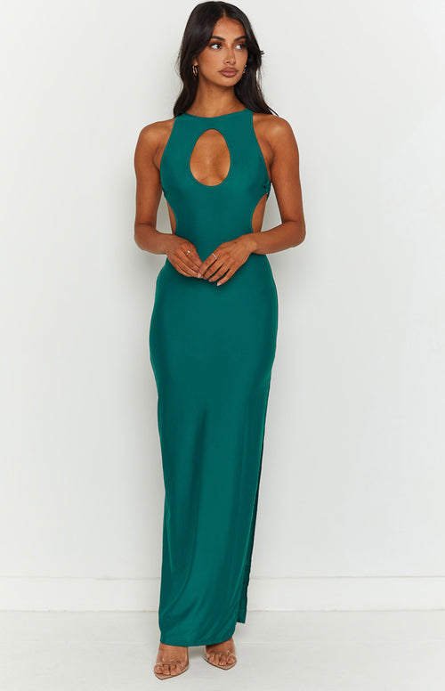 Blaire Green Maxi Dress – Beginning Boutique