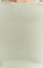Chantal Sage Cropped Tee Image
