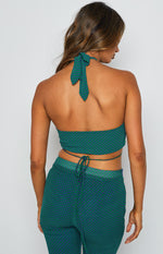 Clifford Teal Halter Top Image
