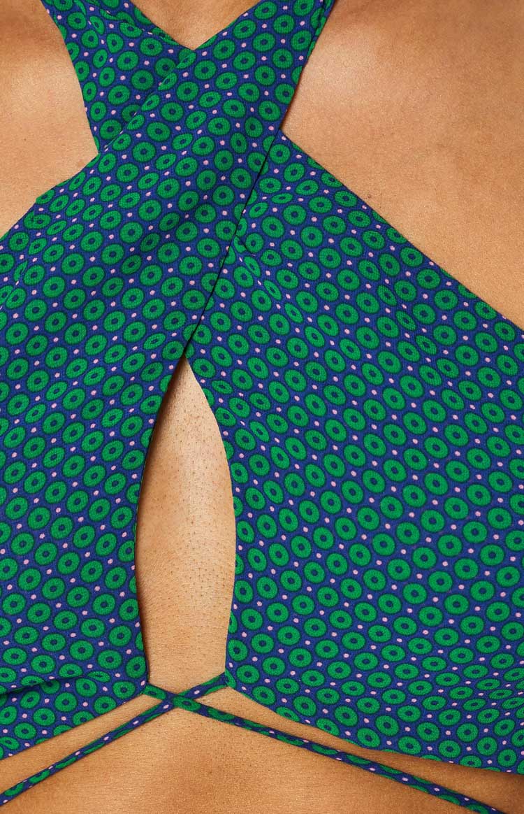 Clifford Teal Halter Top Image