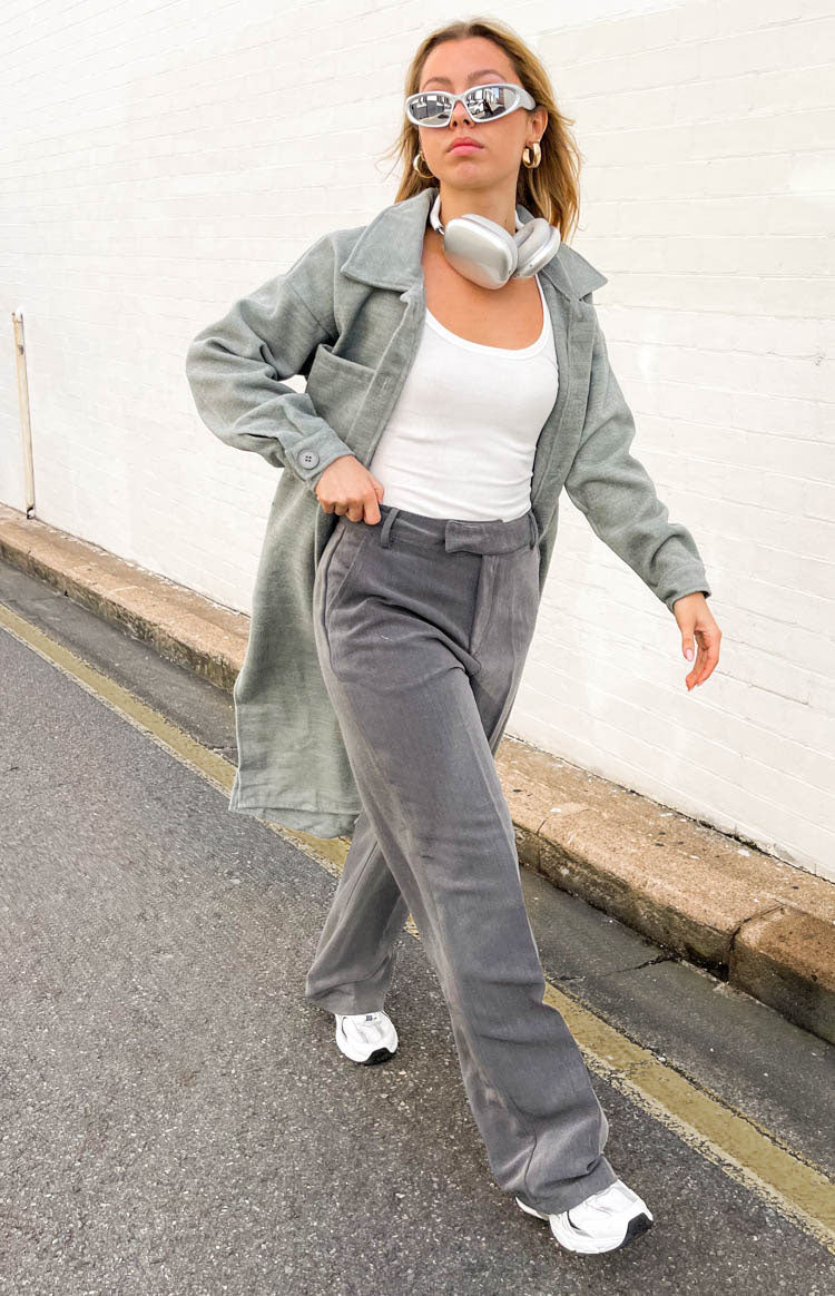 Cullen Grey Longline Shacket Image