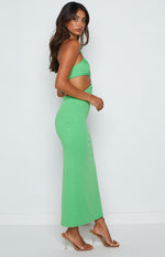 Earthling Green Maxi Halter Dress Image