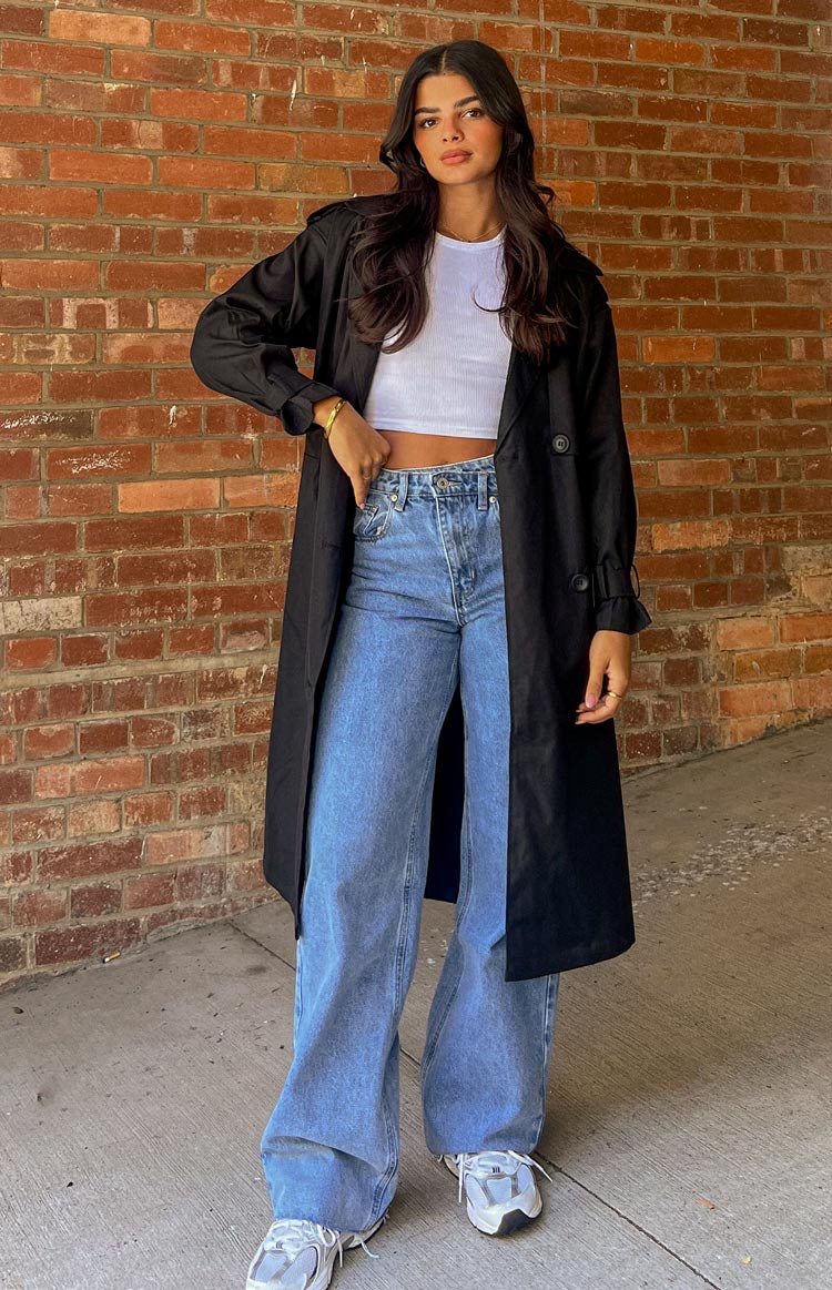 Giselle Black Trench Coat Image